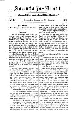 Ingolstädter Tagblatt. Sonntagsblatt (Ingolstädter Tagblatt) Sunday 28. November 1869