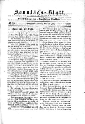 Ingolstädter Tagblatt. Sonntagsblatt (Ingolstädter Tagblatt) Sonntag 12. Juli 1868