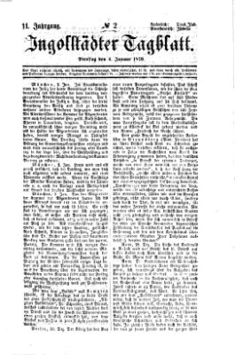 Ingolstädter Tagblatt Dienstag 4. Januar 1870