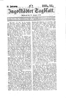 Ingolstädter Tagblatt Mittwoch 12. Januar 1870