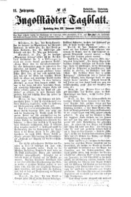 Ingolstädter Tagblatt Samstag 22. Januar 1870