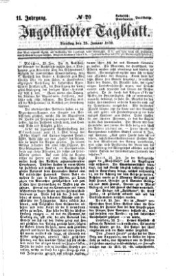 Ingolstädter Tagblatt Dienstag 25. Januar 1870