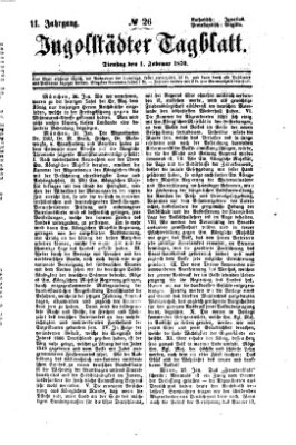 Ingolstädter Tagblatt Dienstag 1. Februar 1870