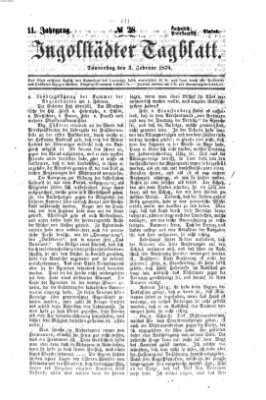 Ingolstädter Tagblatt Donnerstag 3. Februar 1870