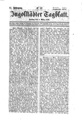 Ingolstädter Tagblatt Freitag 4. März 1870