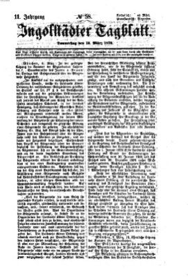 Ingolstädter Tagblatt Donnerstag 10. März 1870