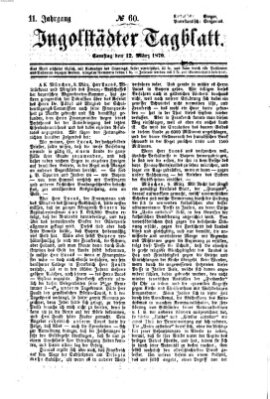 Ingolstädter Tagblatt Samstag 12. März 1870