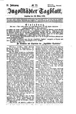 Ingolstädter Tagblatt Samstag 26. März 1870