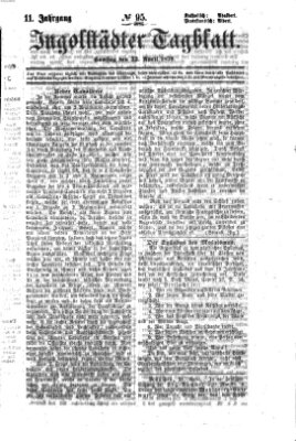 Ingolstädter Tagblatt Samstag 23. April 1870