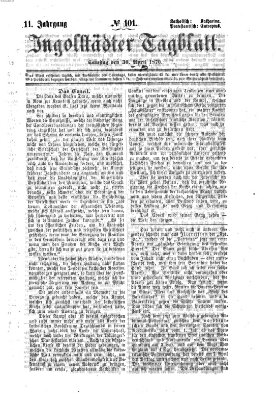 Ingolstädter Tagblatt Samstag 30. April 1870