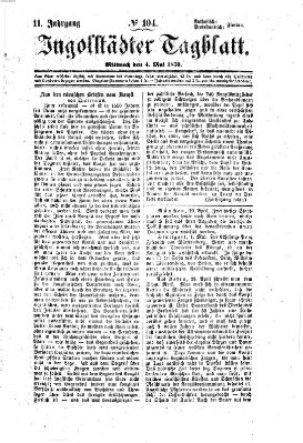 Ingolstädter Tagblatt Mittwoch 4. Mai 1870