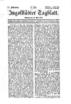 Ingolstädter Tagblatt Montag 16. Mai 1870