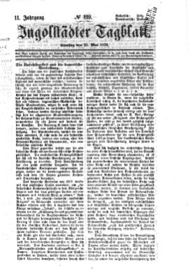 Ingolstädter Tagblatt Samstag 21. Mai 1870