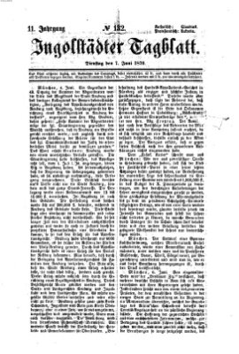 Ingolstädter Tagblatt Dienstag 7. Juni 1870