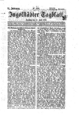 Ingolstädter Tagblatt Samstag 11. Juni 1870