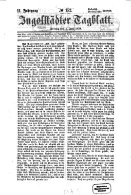 Ingolstädter Tagblatt Freitag 1. Juli 1870