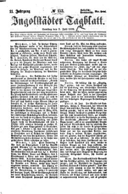 Ingolstädter Tagblatt Samstag 2. Juli 1870