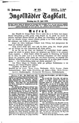 Ingolstädter Tagblatt Dienstag 12. Juli 1870