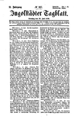 Ingolstädter Tagblatt Dienstag 19. Juli 1870