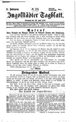 Ingolstädter Tagblatt Dienstag 26. Juli 1870