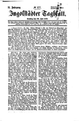 Ingolstädter Tagblatt Samstag 30. Juli 1870