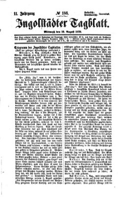 Ingolstädter Tagblatt Mittwoch 10. August 1870