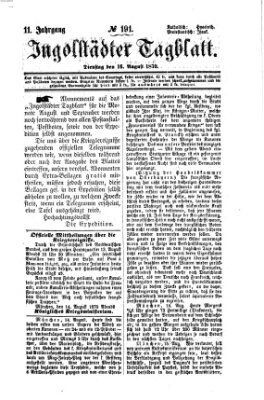 Ingolstädter Tagblatt Dienstag 16. August 1870