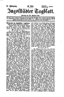 Ingolstädter Tagblatt Freitag 26. August 1870