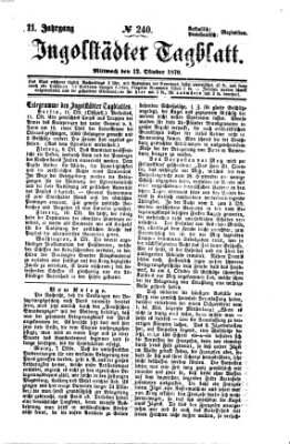 Ingolstädter Tagblatt Mittwoch 12. Oktober 1870