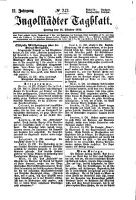 Ingolstädter Tagblatt Freitag 14. Oktober 1870