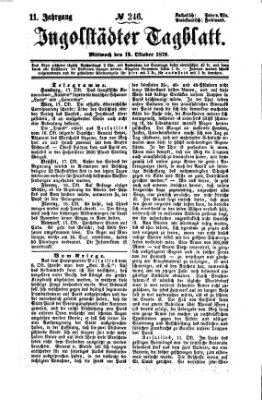 Ingolstädter Tagblatt Mittwoch 19. Oktober 1870