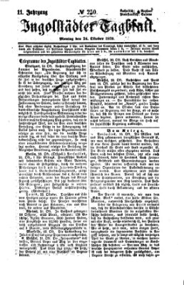 Ingolstädter Tagblatt Montag 24. Oktober 1870