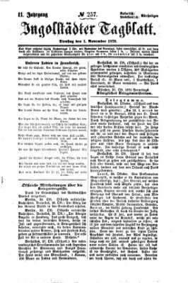 Ingolstädter Tagblatt Dienstag 1. November 1870