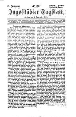 Ingolstädter Tagblatt Freitag 4. November 1870