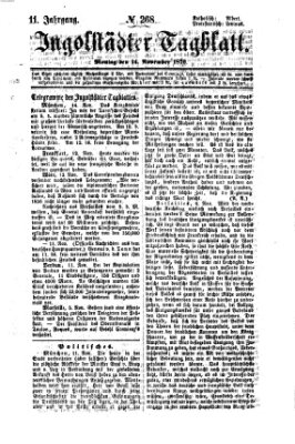 Ingolstädter Tagblatt Montag 14. November 1870