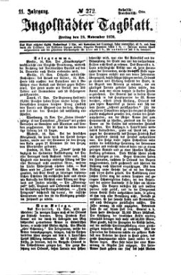 Ingolstädter Tagblatt Freitag 18. November 1870