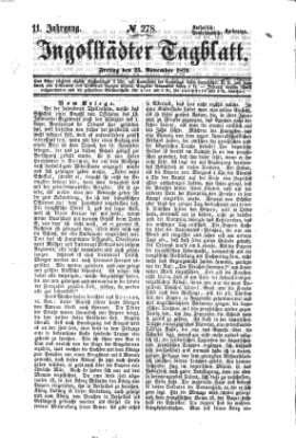 Ingolstädter Tagblatt Freitag 25. November 1870