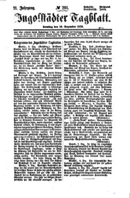 Ingolstädter Tagblatt Samstag 10. Dezember 1870