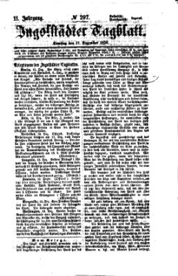 Ingolstädter Tagblatt Samstag 17. Dezember 1870