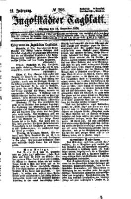 Ingolstädter Tagblatt Montag 19. Dezember 1870