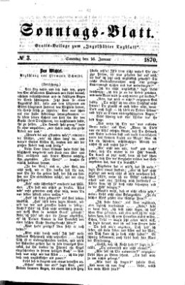 Ingolstädter Tagblatt. Sonntagsblatt (Ingolstädter Tagblatt) Sonntag 16. Januar 1870