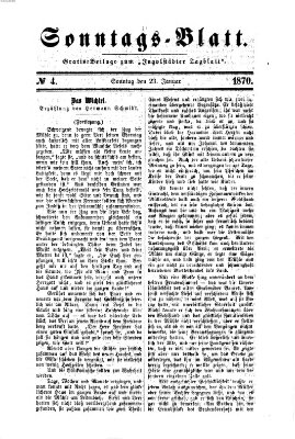 Ingolstädter Tagblatt. Sonntagsblatt (Ingolstädter Tagblatt) Sonntag 23. Januar 1870