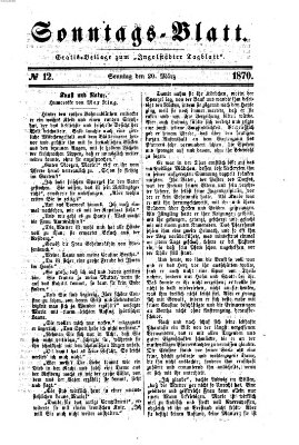 Ingolstädter Tagblatt. Sonntagsblatt (Ingolstädter Tagblatt) Sonntag 20. März 1870