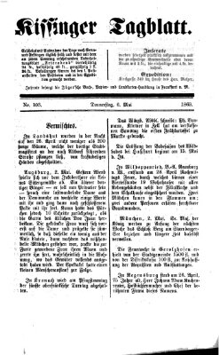 Kissinger Tagblatt Donnerstag 6. Mai 1869