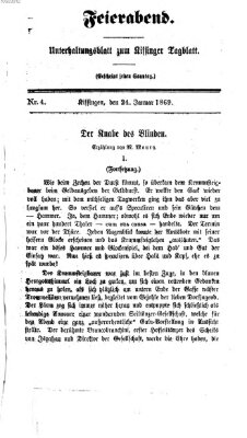 Feierabend (Kissinger Tagblatt) Sonntag 24. Januar 1869