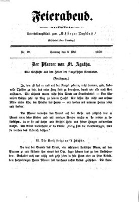 Feierabend (Kissinger Tagblatt) Sonntag 8. Mai 1870