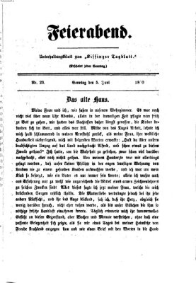 Feierabend (Kissinger Tagblatt) Sonntag 5. Juni 1870