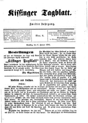 Kissinger Tagblatt Samstag 8. Januar 1870