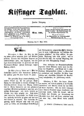 Kissinger Tagblatt Sonntag 8. Mai 1870