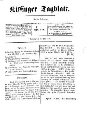 Kissinger Tagblatt Sonntag 15. Mai 1870